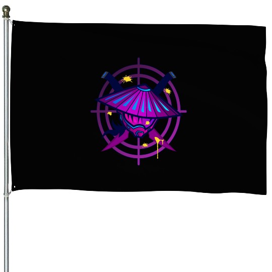 Samurai Monster Paintball House Flags