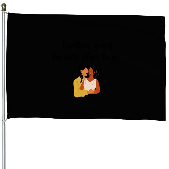 lesbian lgbtq pride valentine day 2023 valentines House Flags