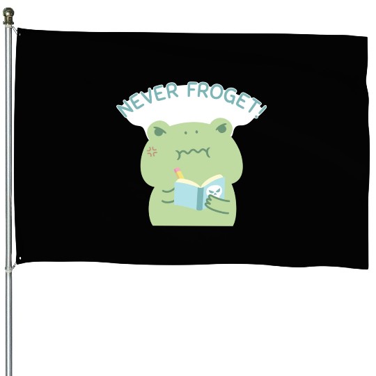 Angry Frog Never Froget Revenge Book House Flags