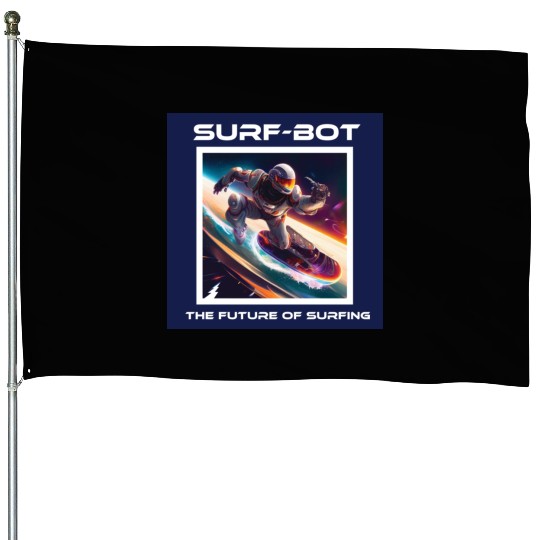 Robot Silver Surfer House Flags