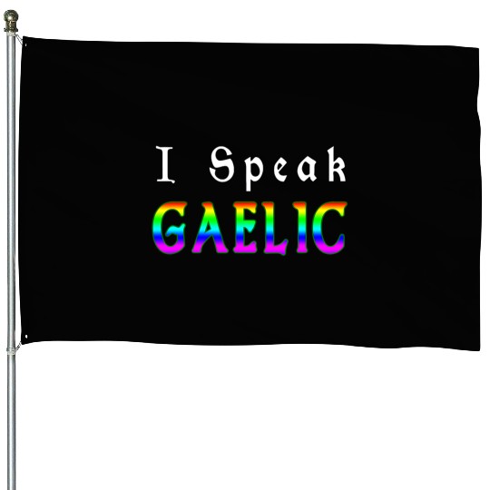 St Patricks Day Rainbow LGBT | I Speak Gaelic House Flags
