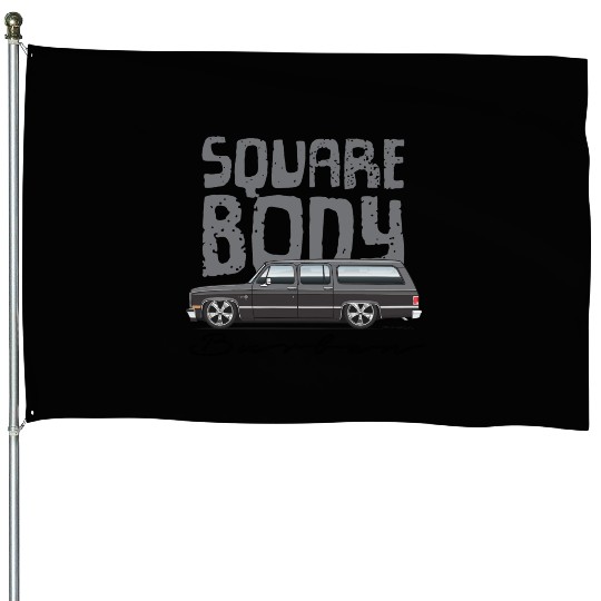 SQUARE Charcoal House Flags
