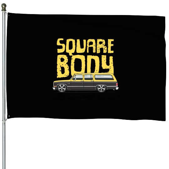 square body Colonial yellow House Flags