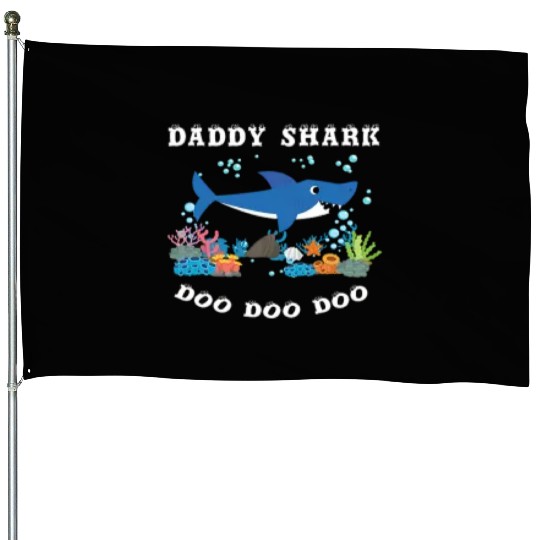 Shark Daddy - Father's Day Gift House Flags