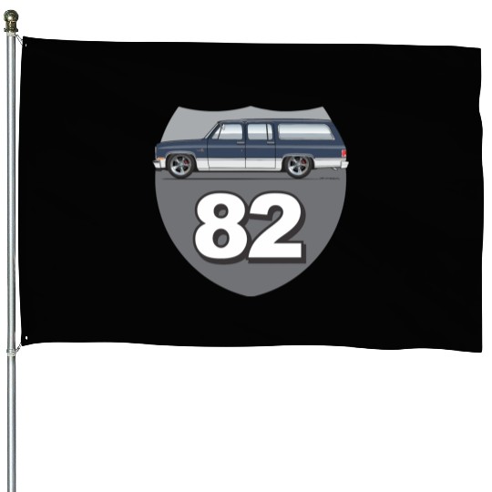 82 Midnight Blue House Flags