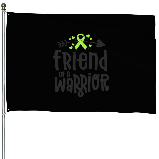 Friend Of A Warrior Lime Green Ribbon Lyme House Flags
