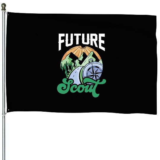 Future Scout Outdoor Hiking Scouting Scouts House Flags