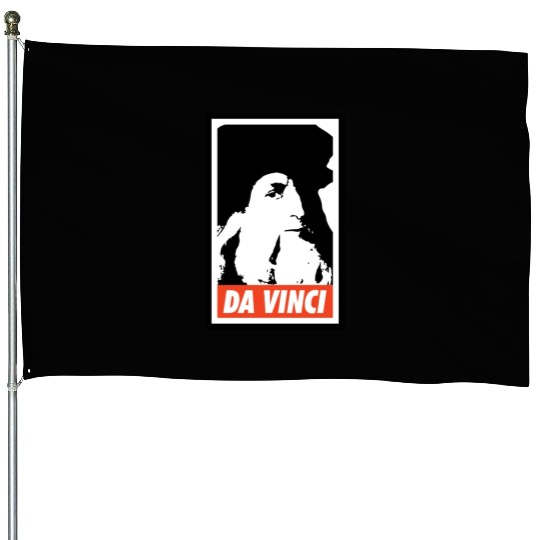 Leonardo Da Vinci House Flags