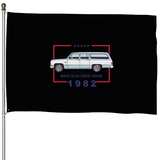 MAKE Light Blue House Flags