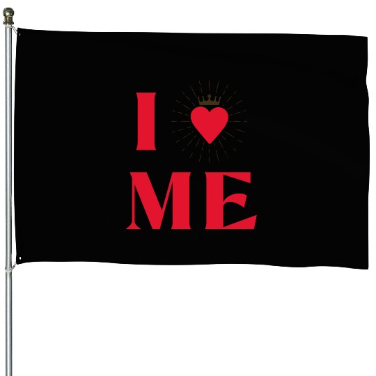 I Love Me 5 House Flags