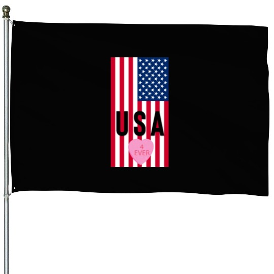 USA Stars and Stripes House Flags