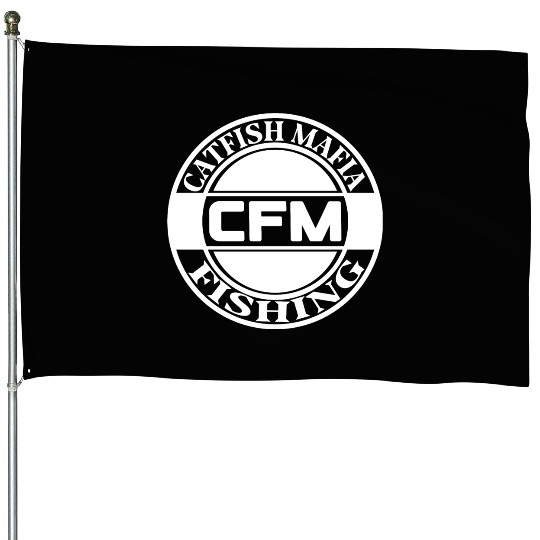 Catfish fishing House Flags design