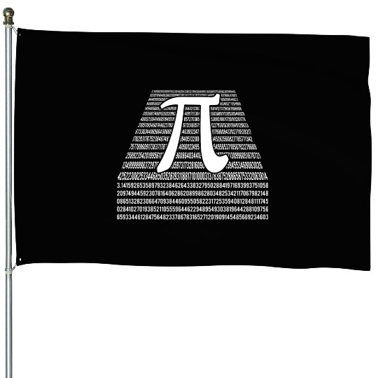 Pi Numbers Digit Math Holiday Mathematics Pi Day House Flags