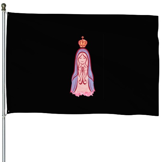 Cute Our Lady House Flags
