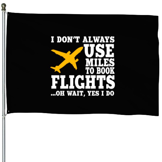 Funny Travel Hacker Design House Flags