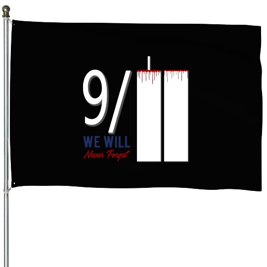 Patriot Day 9 11 Twin Towers New York USA Amerika House Flags