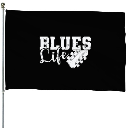 Blues Life Music Trumpet Chicago House Flags