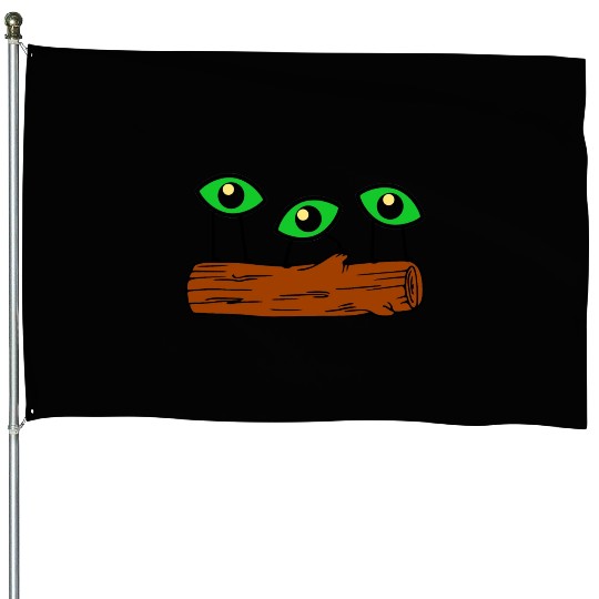 Eyes On Log House Flags
