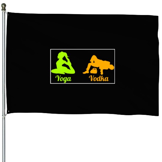 Difference Between Yoga And Vodka St Patricks Day House Flags