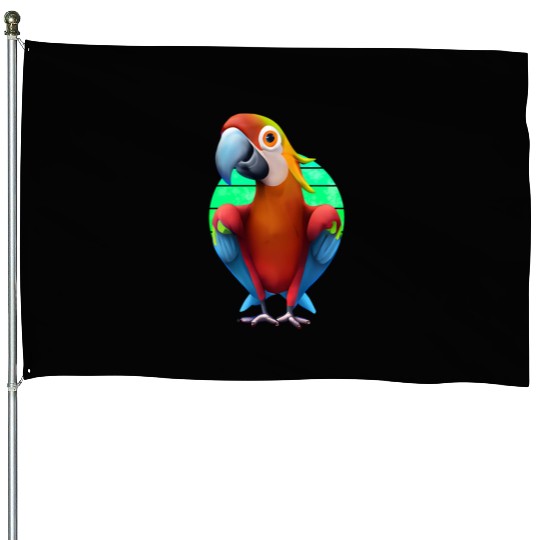Macaw House Flags