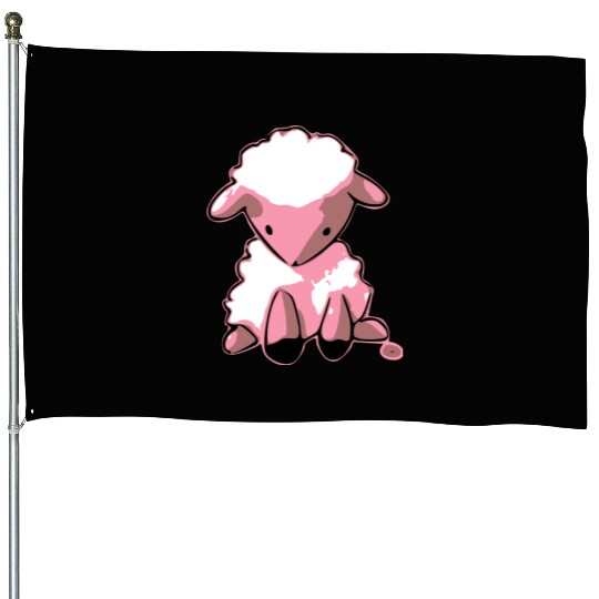 Milo the sad sheep House Flags