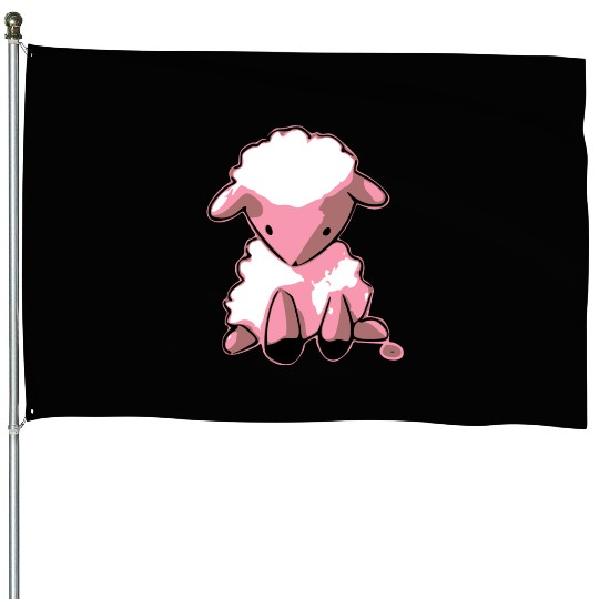 Milo the sad sheep House Flags