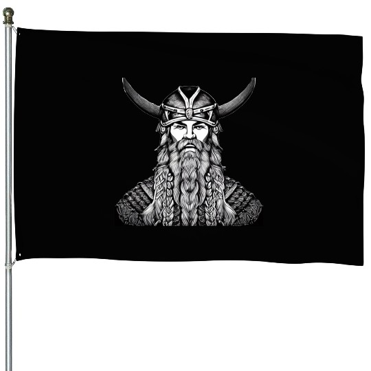 Odin Viking Warrior Valhalla Norman House Flags
