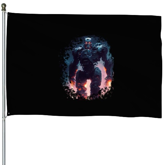 Terminator Exoskeleton House Flags