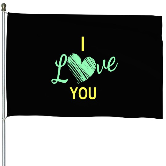 I love my Girlfriend House Flags