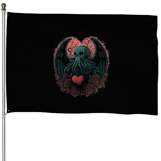 For the Love of Cthulhu House Flags