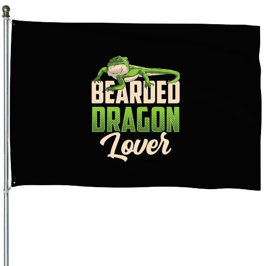 Bearded Dragon Lover Pet Animal Reptile House Flags