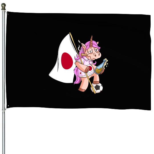 Japanese Party Unicorn House Flags