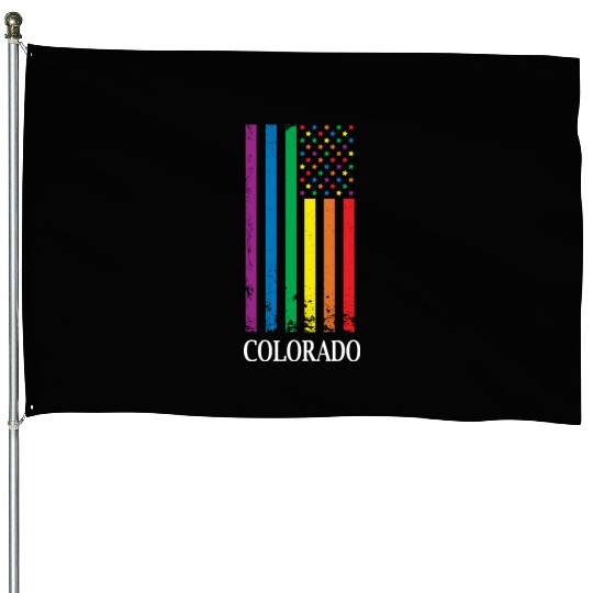 Colorado Pride Month Pride Flag LGBT Community LGB House Flags