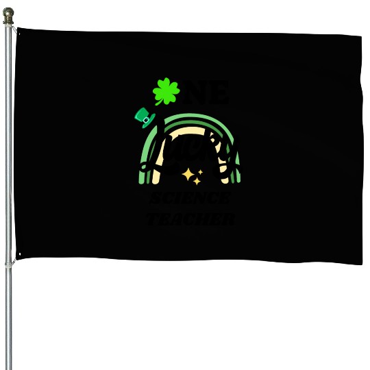 Science Teacher, St Patrick's Day Gift House Flags