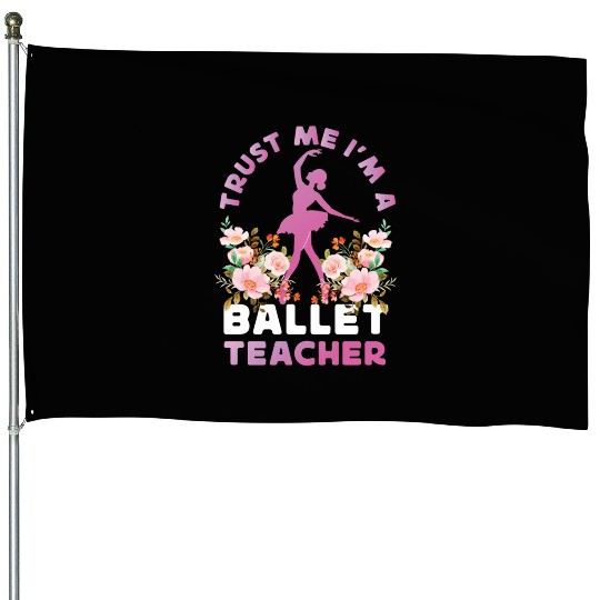 Ballet Dancer Dance Girl Ballerina House Flags