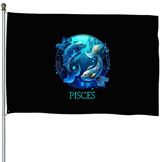 Embrace Your Pisces Identity: Pisces Pride Zodiac House Flags