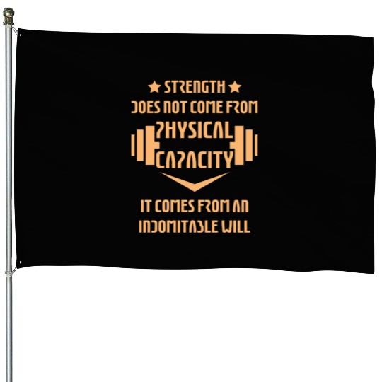 Fitness GYM Workout Funny House Flags