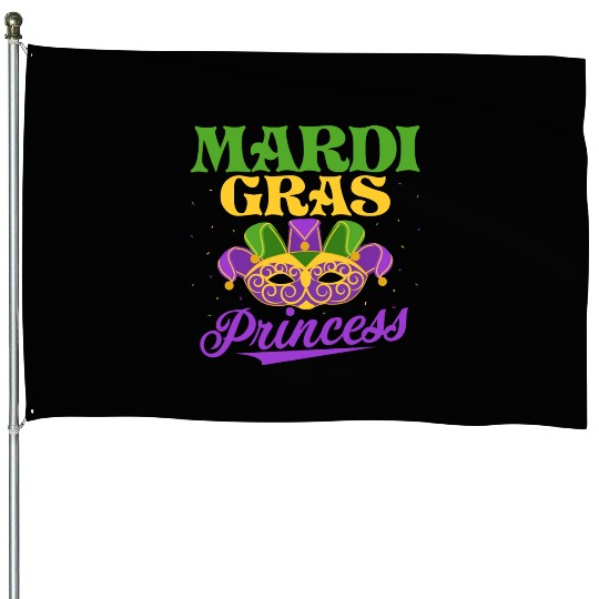 Mardi Gras Princess Parade BeadsParty House Flags