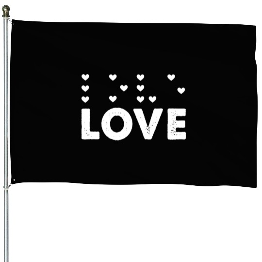 Love Heart Braille Alphabet Braille Language House Flags