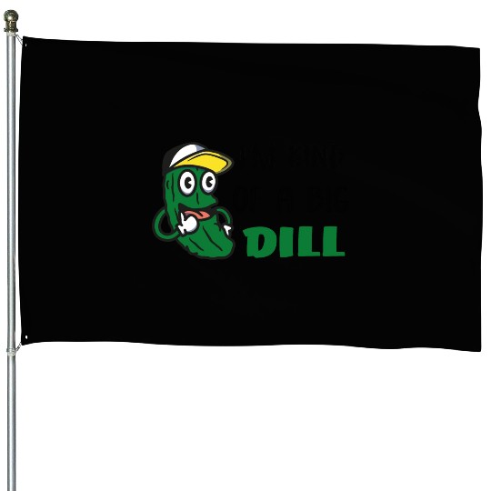 I'm Kind of a Big Dill Cute Pickle for Baby, Baby House Flags