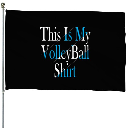 This Is My Volleyball House Flags