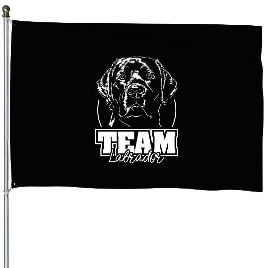 Team Labrador Retriever dog mom hound House Flags