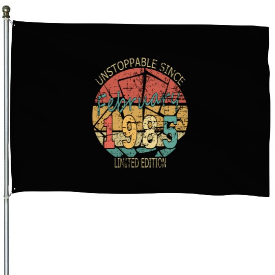 1985 Born Vintage Rose Gift House Flags