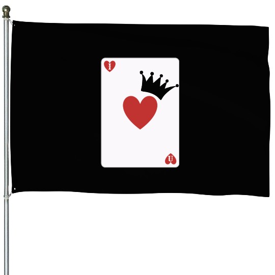 love you on playing card House Flags