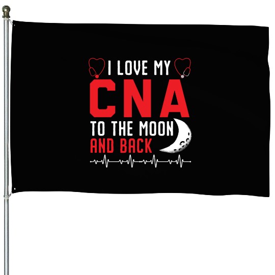 Certified Nursing Assistant Medical Worker CNA House Flags