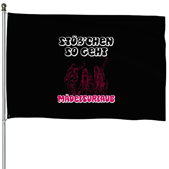 Cheers girls trip girls vacation Spring Break House Flags