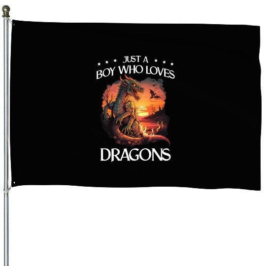 Mythical Creature Dragons Gift Men Dragon for a House Flags