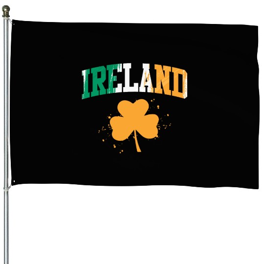 Ireland shamrock Irish St. Patrick's Day House Flags