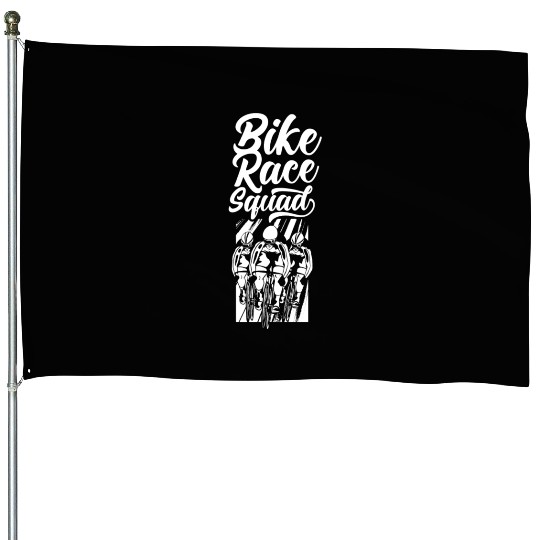 Bike Race Squad Racing Bicycle Cycling Racer House Flags