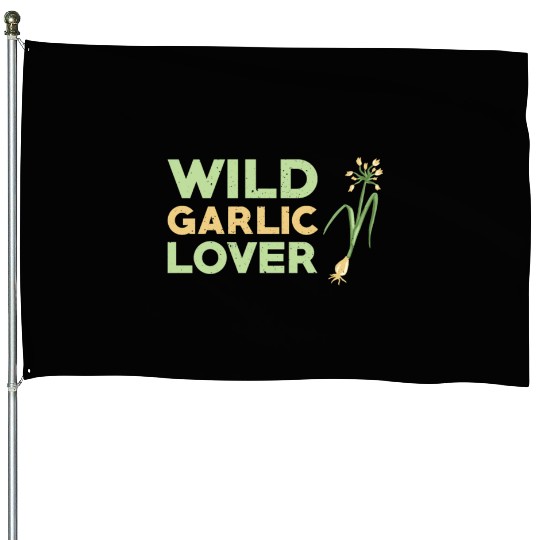 Wild Garlic Lover House Flags